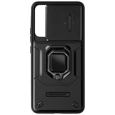 Avizar Coque pour Xiaomi 14 Bague Support Antichoc Cache Caméra Coulissant Noir