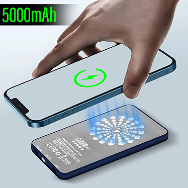 Avis Avizar Powerbank MagSafe iPhone Sans-fil 15W 5000mAh Sortie USB-C Béquille Stand Bleu