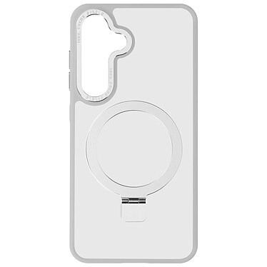 Avizar Coque pour Samsung Galaxy S24 Anneau Compatible MagSafe Support Stand Transparent