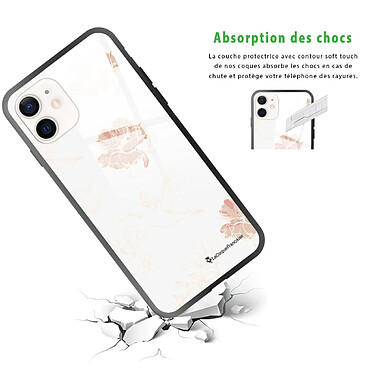 Avis LaCoqueFrançaise Coque iPhone 12 Mini Coque Soft Touch Glossy Fleurs Blanches Design