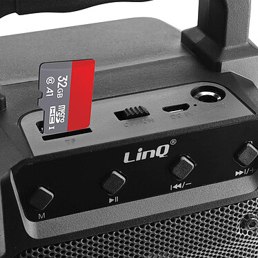 LinQ Enceinte lumineuse sans fil  Gris, Design Compact et Portable pas cher