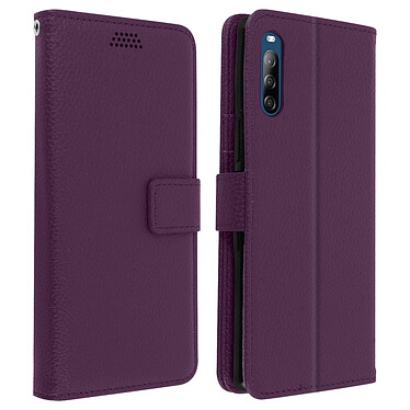 Avizar Housse Sony Xperia L4 Étui Folio Porte carte Support Vidéo - violet