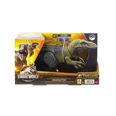 Avis Jurassic World Dino Trackers - Figurine Wild Roar Orkoraptor