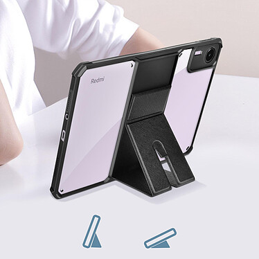 Avizar Coque pour Xiaomi Redmi Pad SE Semi-rigide Béquille Ajustable Poignée  Noir pas cher