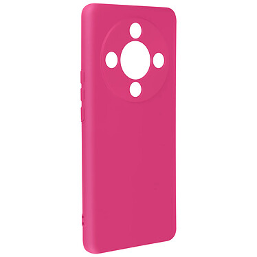 Avizar Coque pour Honor Magic 6 Lite 5G Semi-rigide Soft-touch Anti-traces Fuchsia