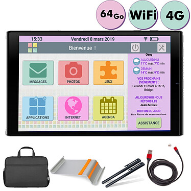 Avis Pack Facilotab L Rubis - 10,1" 64 Go Noir WiFi 4G