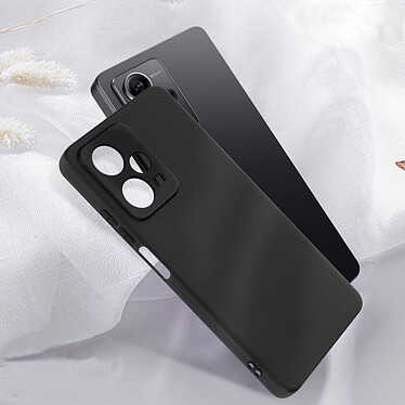Acheter Avizar Coque pour Xiaomi Redmi Note 12 Pro 5G et 12 Pro Plus 5G Silicone Flexible Finition Mate Anti-traces  noir