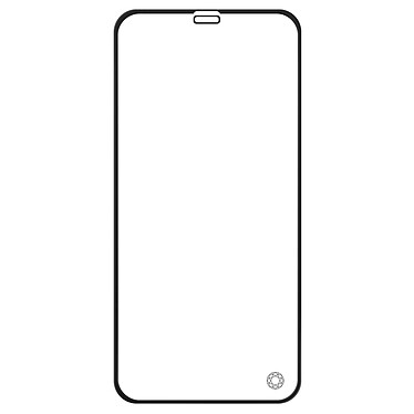 Force Glass Verre Trempé pour iPhone 12 / 12 Pro Garantie à vie  Contour surélevé Noir