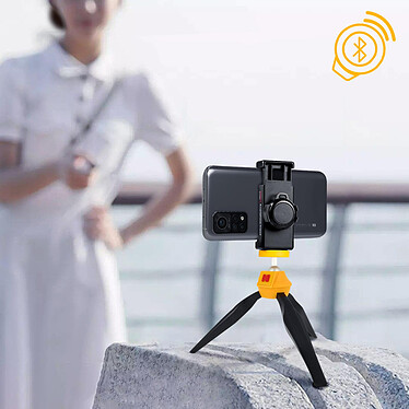 Kodak Trépied pour Smartphone / Appareil photo Rotatif 360° et 90° Poignée Vidéo  Noir pas cher