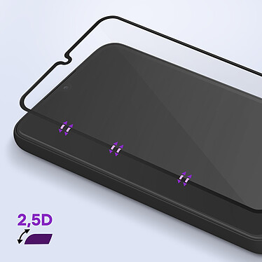 Avis Force Glass Verre Incassable pour Samsung Galaxy A34 5G Dureté 9H+ Garantie à vie  Noir
