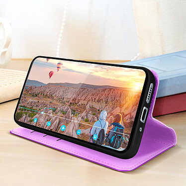 Avis Avizar Etui pour Samsung Galaxy A54 5G avec Support Vidéo et Portefeuille  Violet