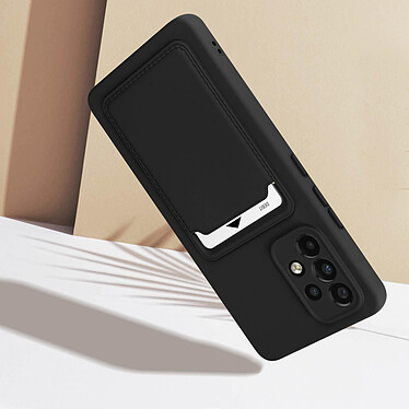Avizar Coque pour Samsung Galaxy A53 5G Silicone Souple Porte-carte Fine Légère  Noir pas cher