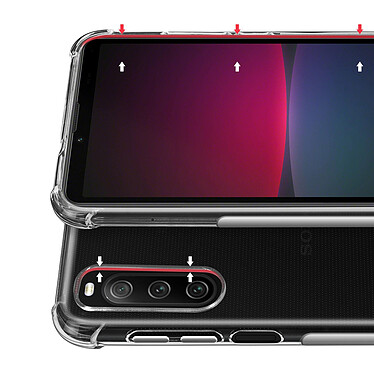 Avizar Pack Protection pour Sony Xperia 10 IV Coque Renforcée + Verre Trempé  Transparent pas cher