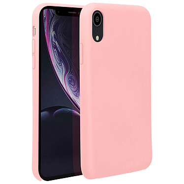 Avizar Coque iPhone XR Silicone Semi-rigide Mat Finition Soft Touch rose