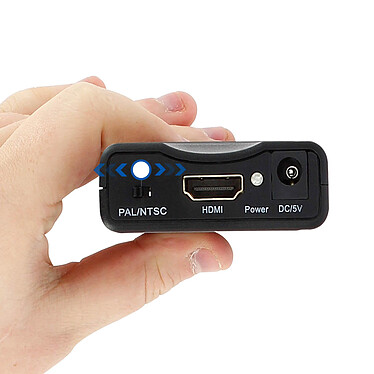 LinQ Adaptateur Vidéo 1080P HDMI vers Péritel HDMI-SCART  Noir pas cher