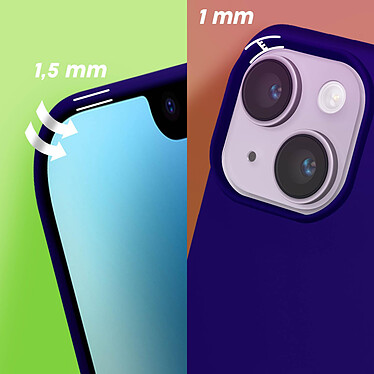Moxie Coque pour iPhone 14 Hybride Semi-rigide Fine Légère Intérieur Doux  violet pas cher