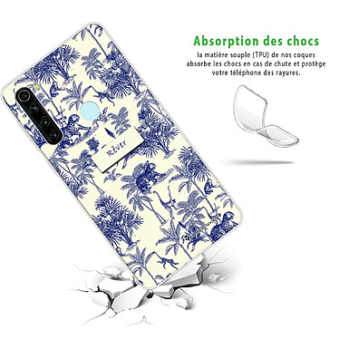 Avis LaCoqueFrançaise Coque Xiaomi Redmi Note 8 T 360 intégrale transparente Motif Botanic Rêve Tendance