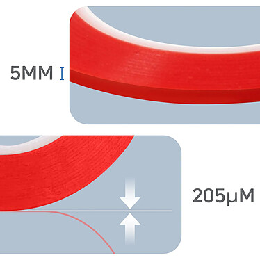 Avis Clappio Adhésif réparation double-face 50m Adhésion forte Largeur 5mm  Transparent