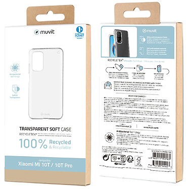 Acheter Muvit Coque pour Xiaomi Mi 10T/10T Pro RECYCLETEK Souple Transparent