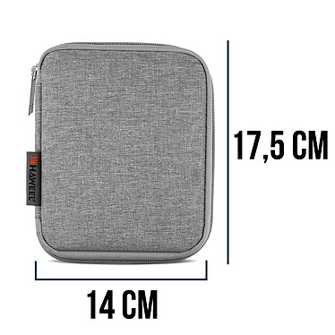 Acheter Avizar Pochette Rangement pour Accessoires Smartwatch Tissu Oxford Soft Touch Grise