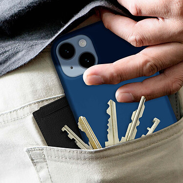 Avizar Coque pour iPhone 14 Plus Silicone Semi-rigide Finition Soft-touch Fine  bleu pas cher
