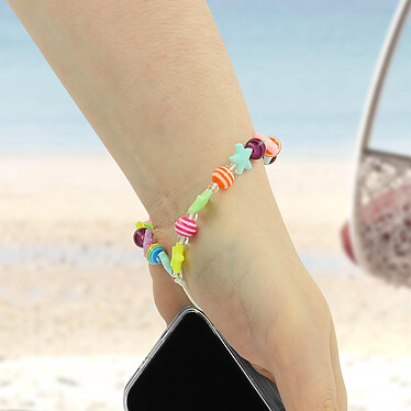 Acheter Avizar Bijou de Téléphone Bracelet à Étoiles et Perles multicolore Collection Summer