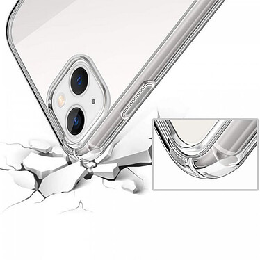 Evetane Coque iPhone 14 Plus Anti-Chocs avec Bords Renforcés en silicone transparente Motif pas cher