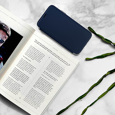 Avizar Etui folio Bleu Nuit pour Apple iPhone XS Max pas cher