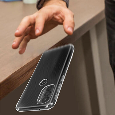 Avizar Coque pour Motorola Moto G71 5G Silicone Souple Ultra-Fin 0.3mm  Transparent pas cher