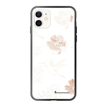 LaCoqueFrançaise Coque iPhone 12 Mini Coque Soft Touch Glossy Fleurs Blanches Design