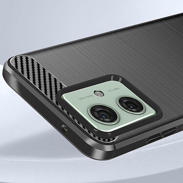 Acheter Avizar Coque pour Motorola Moto G54 Effet Carbone Silicone Flexible Antichoc  Noir