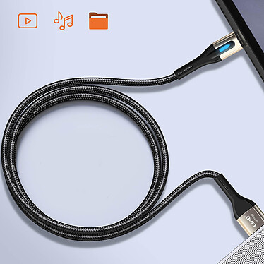 Avis LinQ Câble USB vers Lightning Nylon Tressé 1.2m Charge Rapide 3A Noir