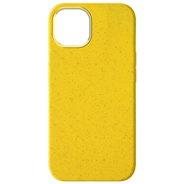 Avizar Coque pour iPhone 15 Silicone gel Anti-traces Compatible QI 100% Recyclable  Jaune
