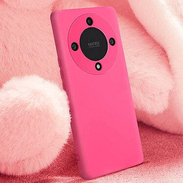 Avis Avizar Coque pour Honor Magic 5 Lite 5G Semi-rigide Soft-touch Anti-traces Fuchsia