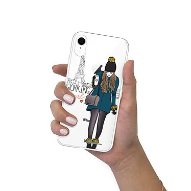 LaCoqueFrançaise Coque iPhone Xr silicone transparente Motif Working girl ultra resistant pas cher