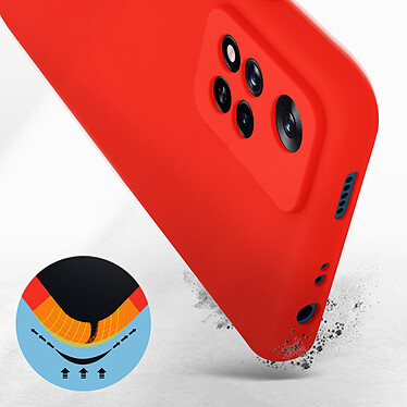 Avis Avizar Coque pour Xiaomi Redmi Note 11 Pro Plus Silicone Semi-rigide Finition Soft-touch Fine  rouge