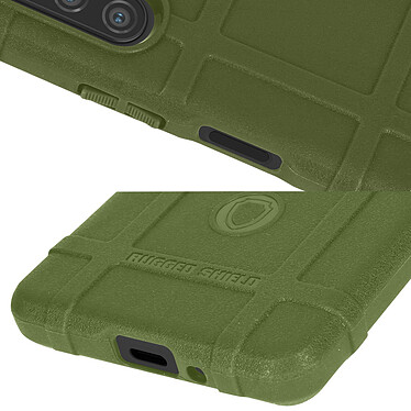 Acheter Avizar Coque pour Sony Xperia 10 V Silicone Antichoc Motif en relief  vert kaki
