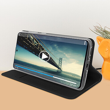 Avis Dux Ducis Housse pour Galaxy S10 Lite avec Porte-carte Support Vidéo  Noir