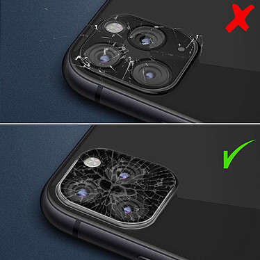 Avizar Protège Caméra iPhone 11 Pro / Pro Max Verre Trempé 9H Anti-trace Transparent pas cher