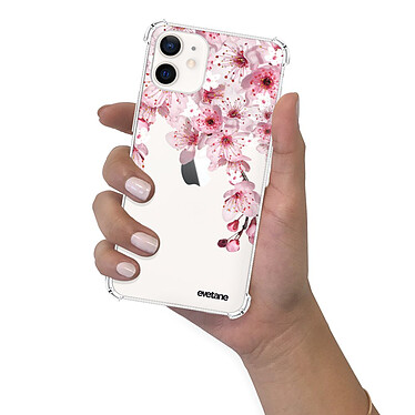 Evetane Coque iPhone 12 mini anti-choc souple angles renforcés transparente Motif Cerisier pas cher