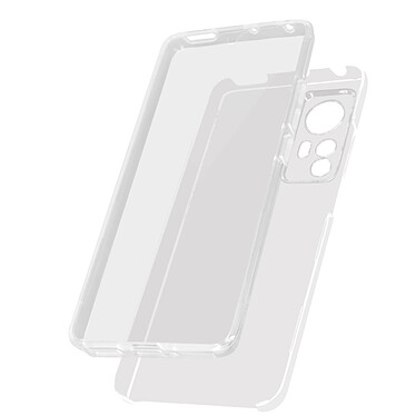 Avizar Coque pour Xiaomi 12 , Xiaomi 12X Intégrale Arrière Rigide Transparent et Avant Souple  transparent