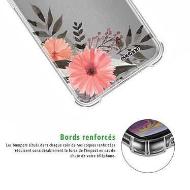 Acheter Evetane Coque OPPO Find X3 Lite Silicone antichocs Solides coins renforcés  transparente Motif Fleurs roses