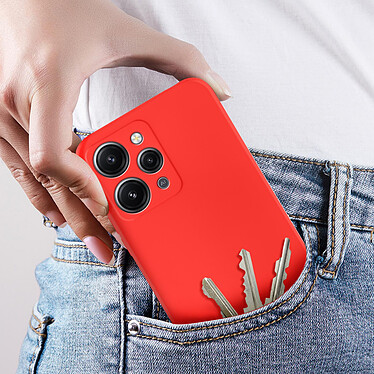 Acheter Avizar Coque pour Xiaomi Redmi 12 Silicone Semi-rigide Soft Touch  Rouge