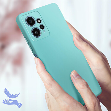Acheter Avizar Coque pour Xiaomi Redmi Note 12 4G Silicone Semi-rigide Finition Douce au Toucher Fine  Turquoise