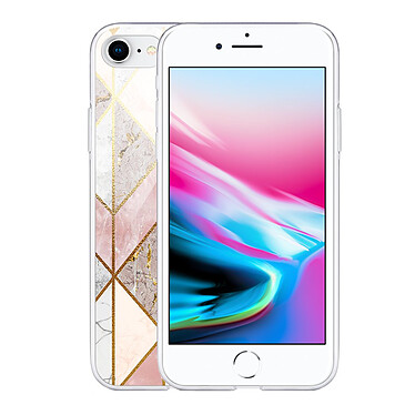 Avis Evetane Coque iPhone 7/8/ iPhone SE 2020/ 2022 silicone transparente Motif Marbre Rose Losange ultra resistant