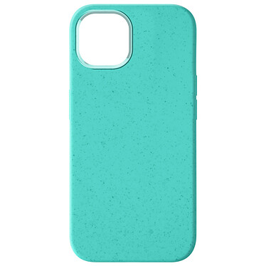 Avizar Coque pour iPhone 15 Silicone gel Anti-traces Compatible QI 100% Recyclable  Turquoise