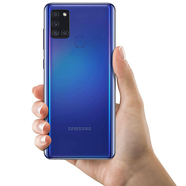 Clappio Cache Batterie pour Samsung Galaxy A21s Façade Arrière de Remplacement Bleu pas cher