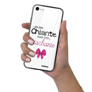 Evetane Coque iPhone 7/8/ iPhone SE 2020/ 2022 Coque Soft Touch Glossy Un peu chiante tres attachante Design pas cher