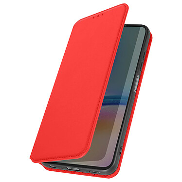 Avizar Étui pour Galaxy A05s Porte-carte Support Vidéo Clapet Magnétique Rouge