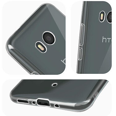 Avizar Coque pour HTC U11 flexible fine et légère  Transparent pas cher